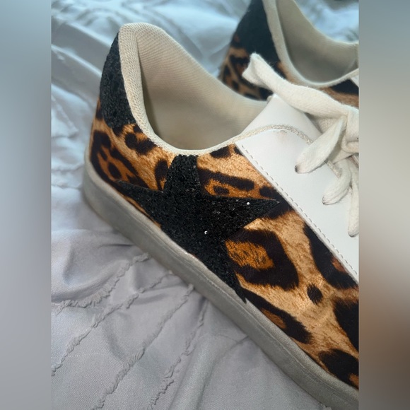 Vintage Havana Look Alike Cheeta and Black Sparkly Shoes - Picture 3 of 5